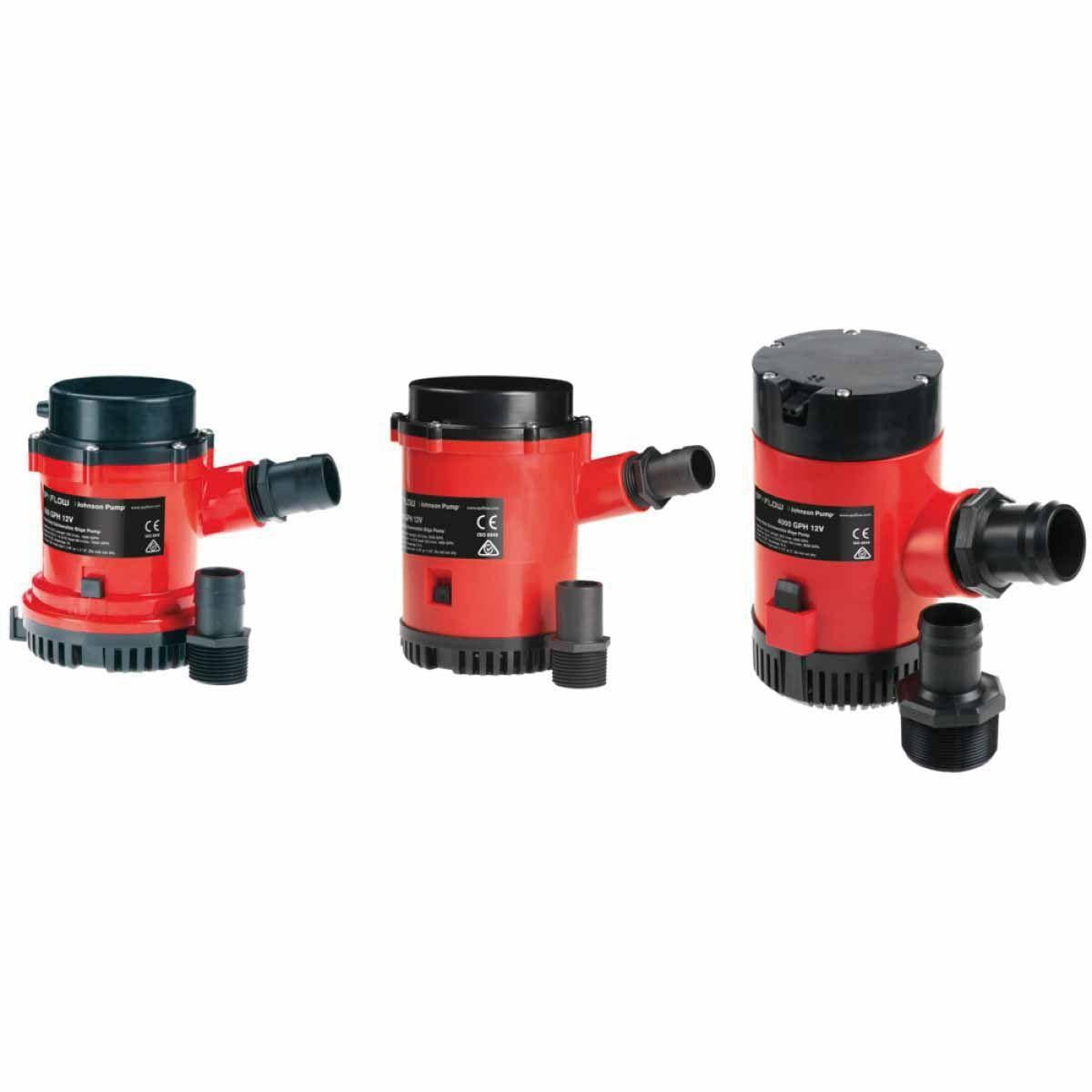 JOHNSON PUMPS HEAVY DUTY BILGE PUMP 2200 GPH 24V | 22084