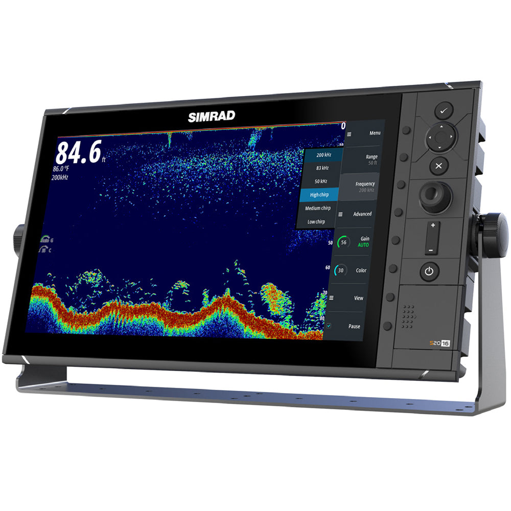 Simrad S2016 16" Fishfinder w/Broadband Sounder Module & CHIRP Technology - Wide Screen