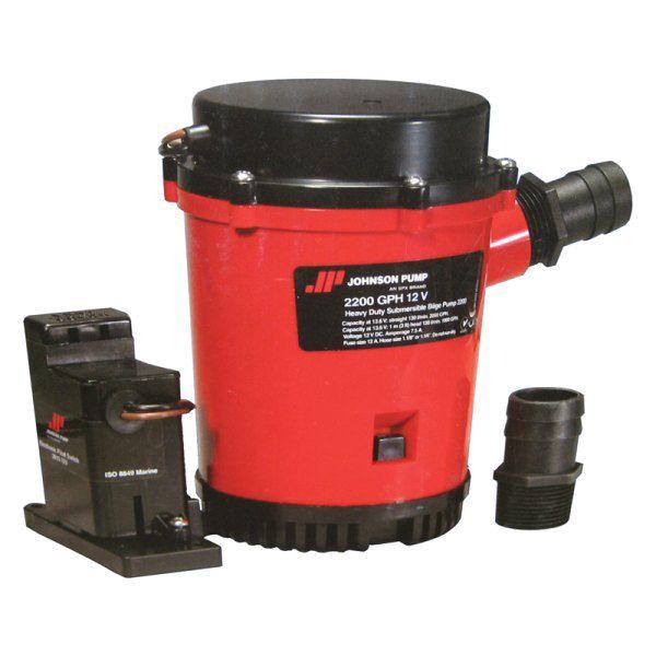 JOHNSON PUMPS HEAVY DUTY BILGE PUMP 2200 GPH COMBO 12V | 02204-00