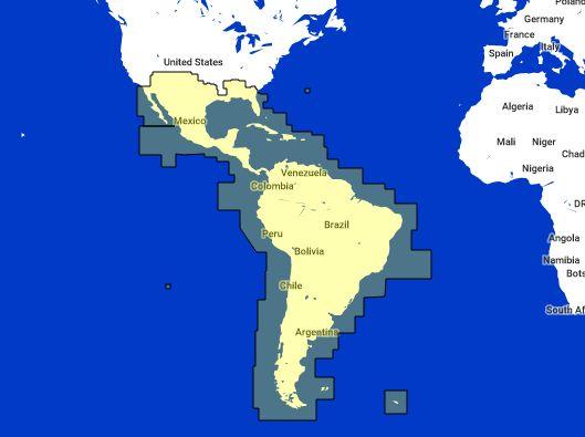 FURUNO NAV MW: CENTRAL &amp; SOUTH AMERIC | MM3-V03-MWN